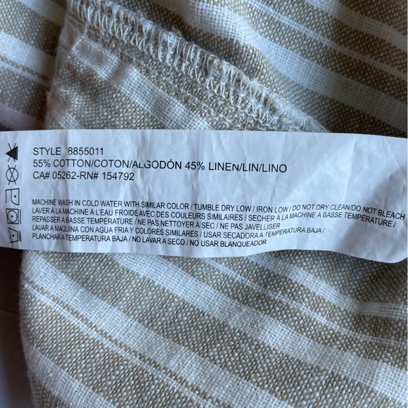 NWT Point Zero Linen Blend High-Waisted Shorts - Picture 4 of 4